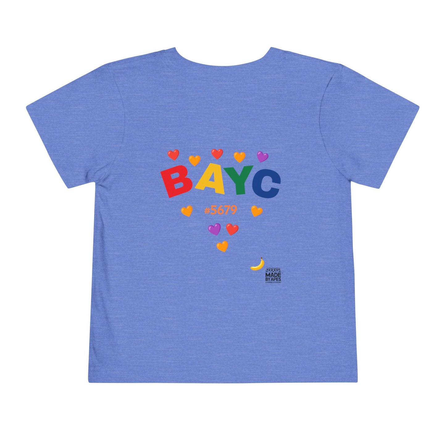 Toddler Tee - Bored Apes Family Picnic Shirt with Hearts