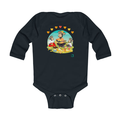 Infant Bodysuit - "Drape Family"on a Picnic Collection