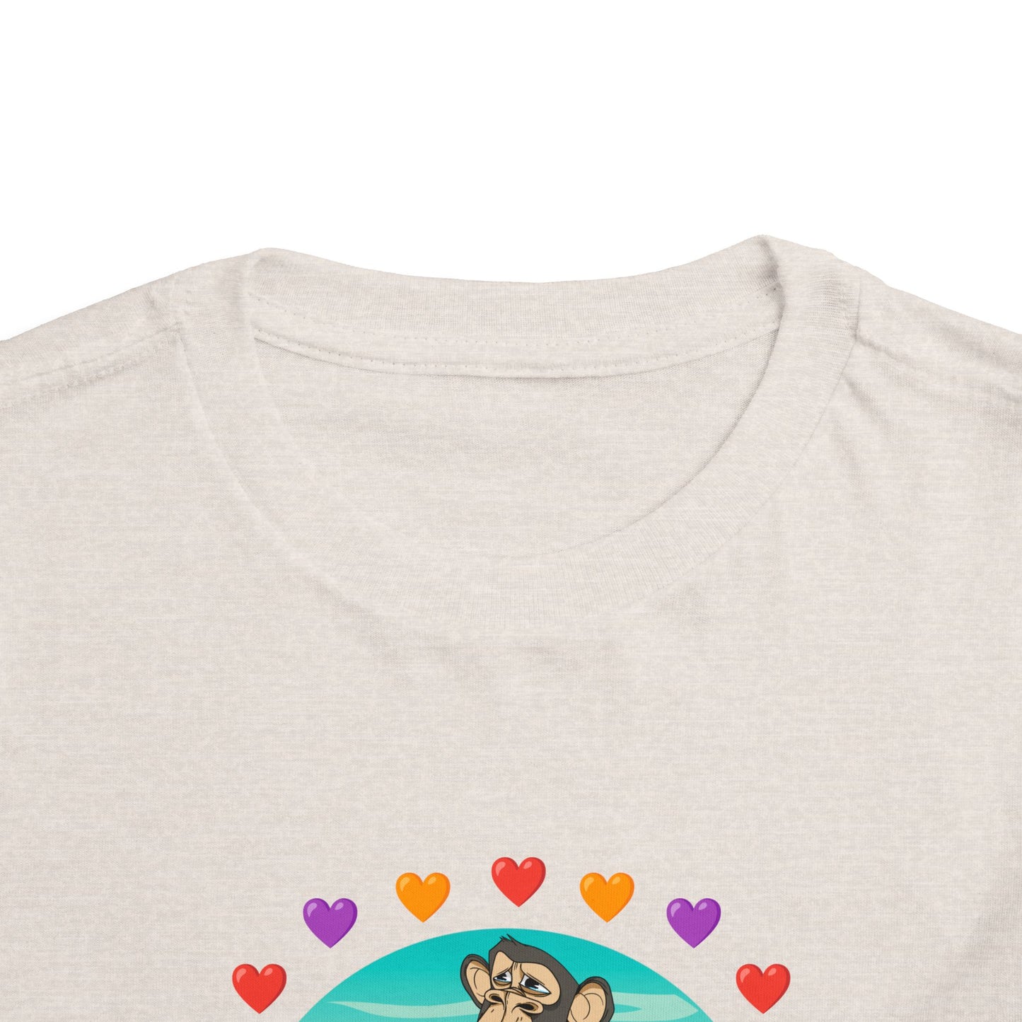 Toddler Tee - Bored Apes Family Picnic Shirt with Hearts