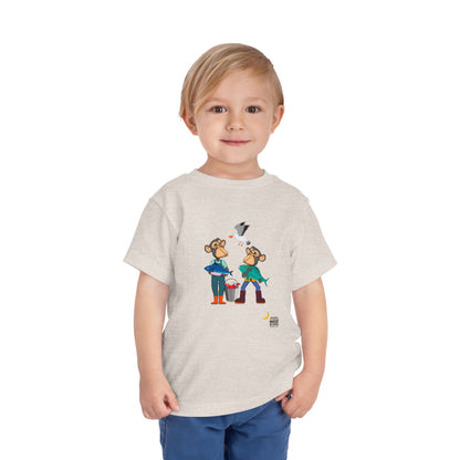 Toddler Short Sleeve Tee featuring Bored Ape fishermen with the day's catch