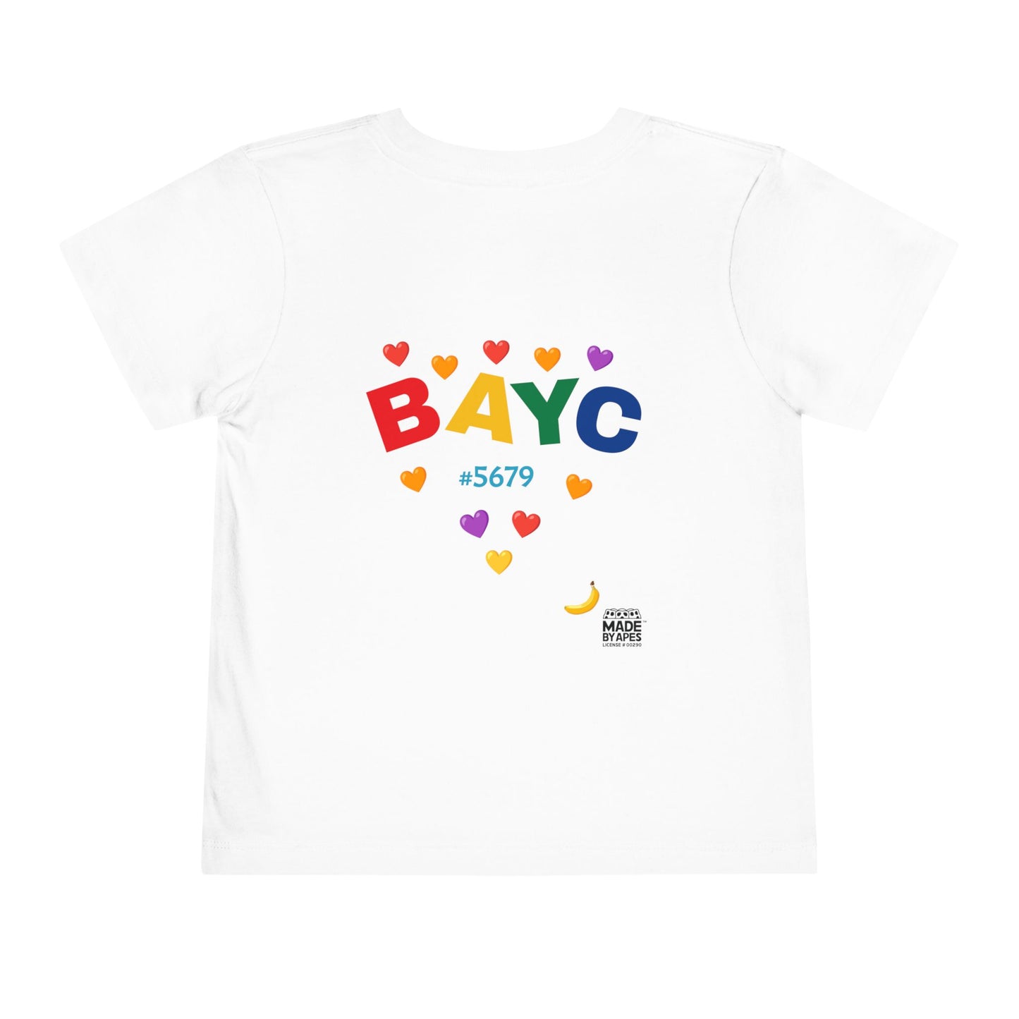 Toddler Tee - Bored Apes Family Picnic Shirt with Hearts