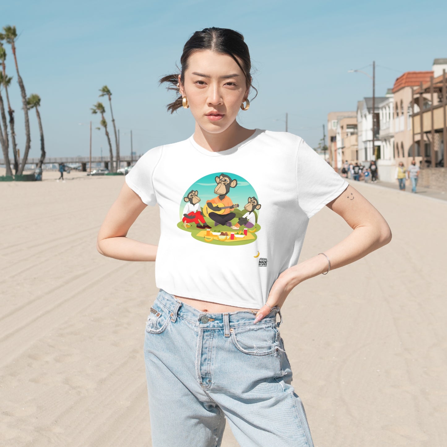 APE'n into SUMMERTIME / Women's cropped T